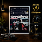 LAMBORGHINI EVOLVE — The Art of Movement | Framed Poster