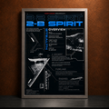 Northrop B-2 Spirit — STEALTH | The Art of Air Power | WPFM Framed Poster