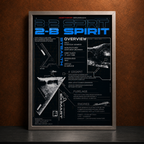 Northrop B-2 Spirit — STEALTH | The Art of Air Power | WPFM Framed Poster