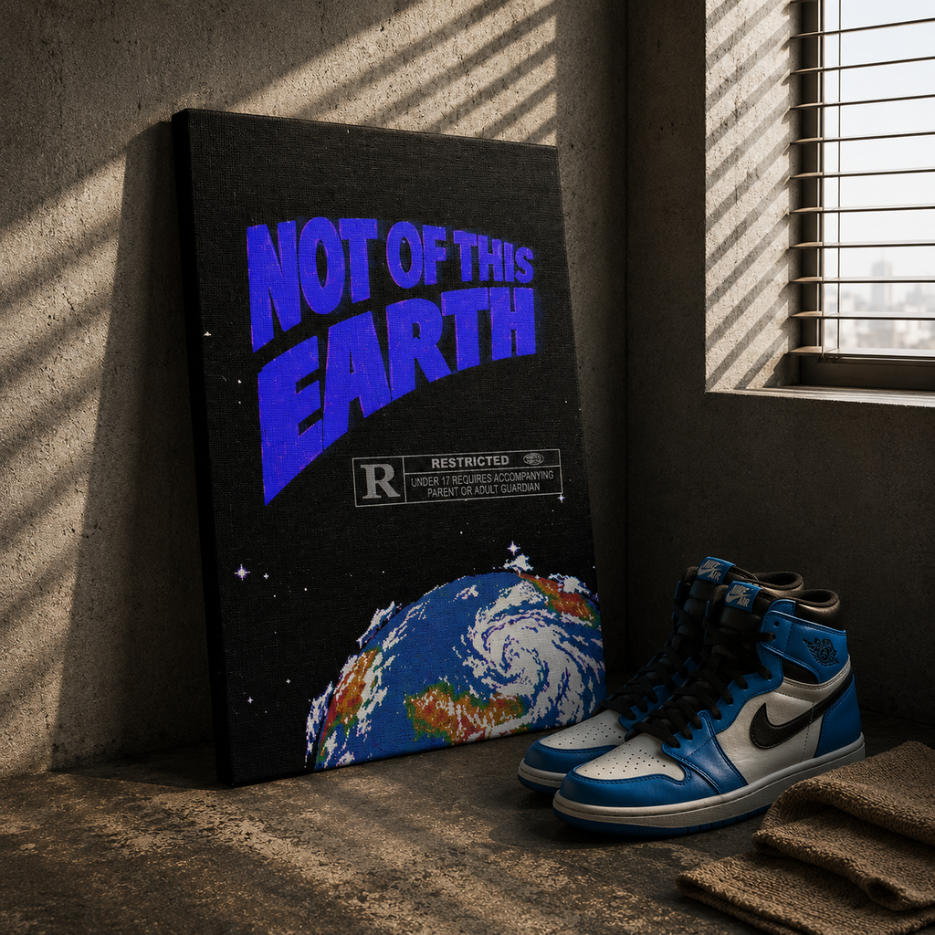 NOT OF THIS EARTH — Cosmic Earth | Restricted Edition Canvas 🌎🪐