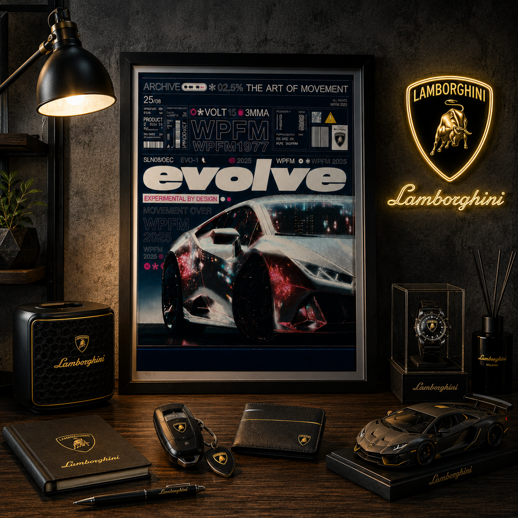 LAMBORGHINI EVOLVE — The Art of Movement | Framed Poster