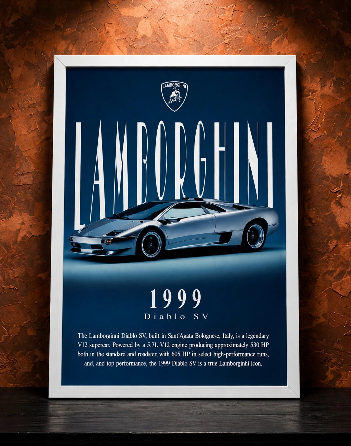 Lamborghini Diablo SV — ICON | The Art of Legacy | WPFM Framed Poster