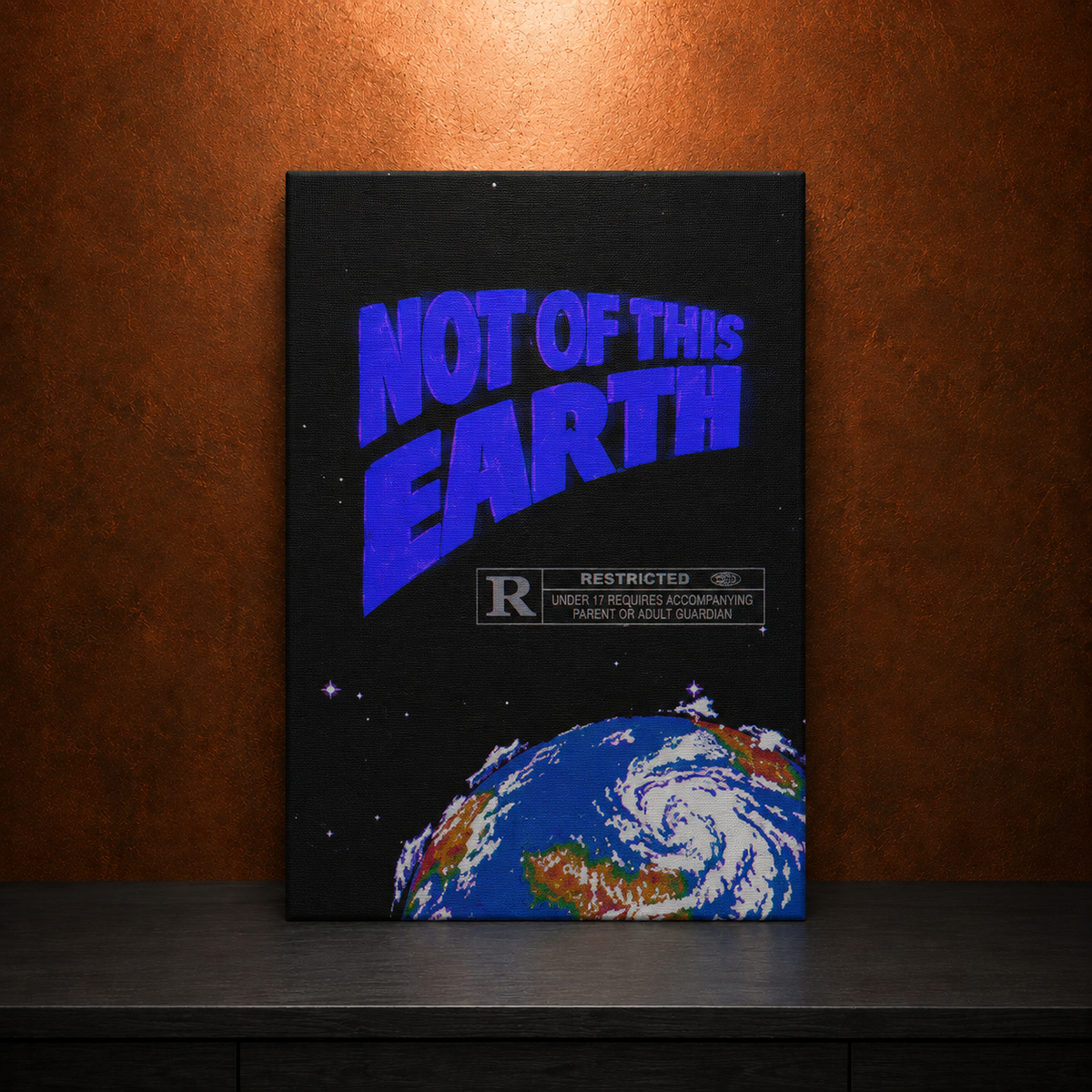 NOT OF THIS EARTH — Cosmic Earth | Restricted Edition Canvas 🌎🪐