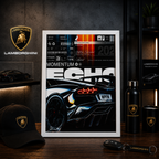 Lamborghini Aventador — RUSH | The Art of Performance | WPFM Framed Poster