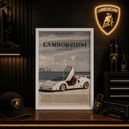 Lamborghini Countach — THE ART OF LEGACY | WPFM Framed Poster