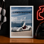 Lamborghini Countach — THE ART OF LEGACY | WPFM Framed Poster
