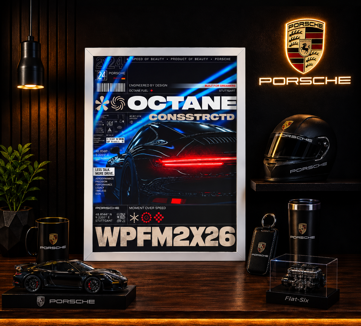 Porsche 911 — OCTANE | The Art of Performance | WPFM Framed Poster
