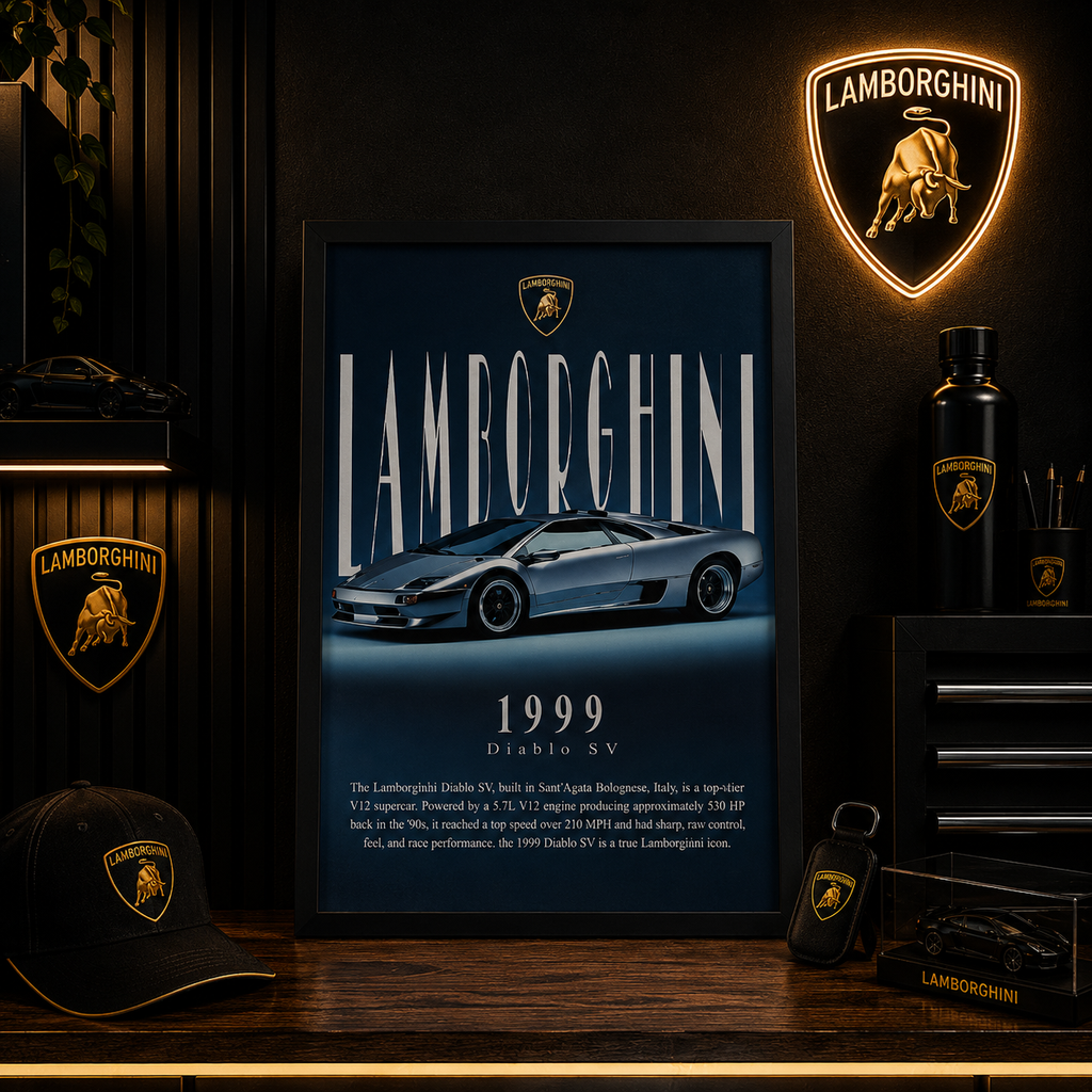 Lamborghini Diablo SV — ICON | The Art of Legacy | WPFM Framed Poster