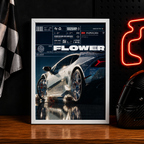 Lamborghini Huracán — FLOW | The Art of Performance | WPFM Framed Poster