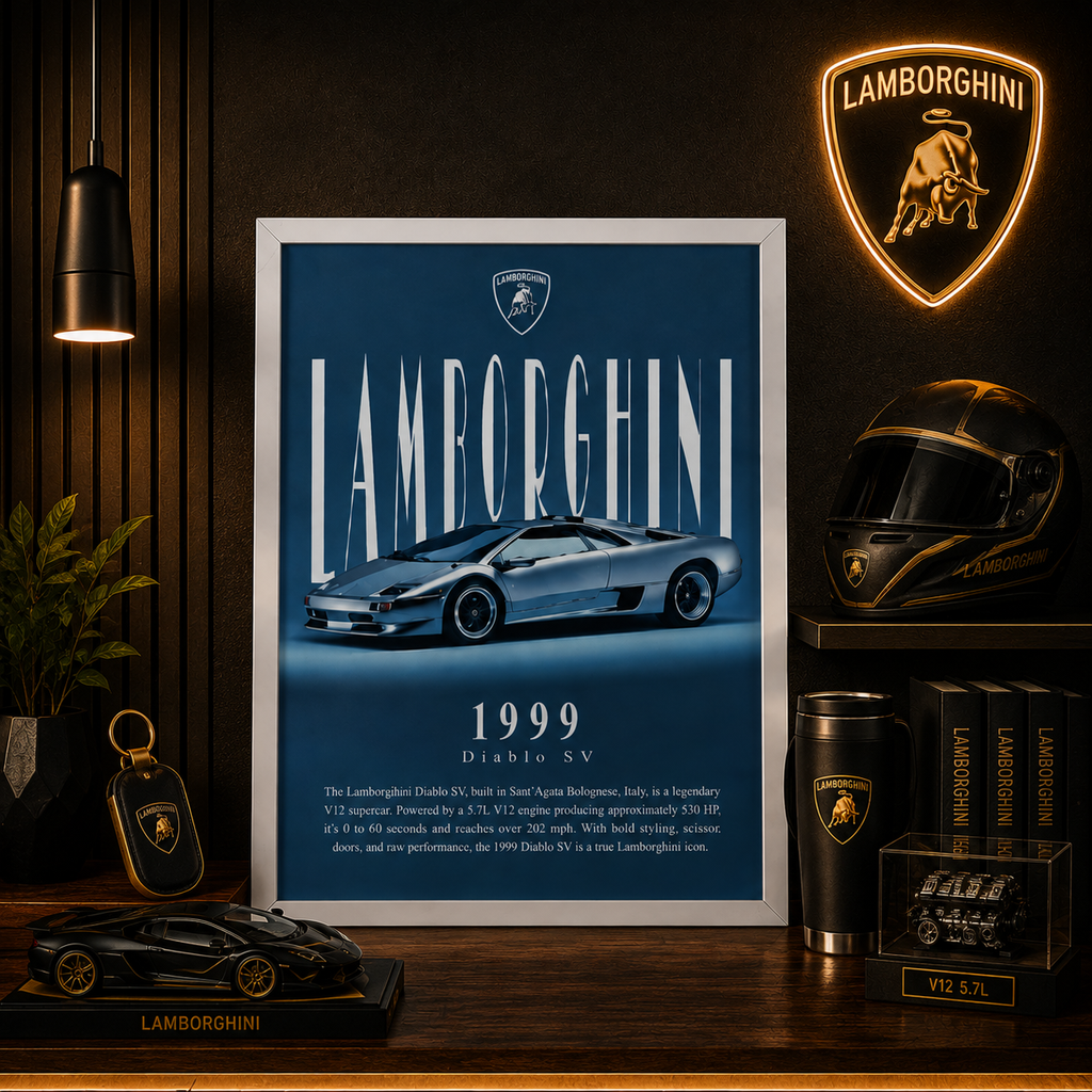 Lamborghini Diablo SV — ICON | The Art of Legacy | WPFM Framed Poster
