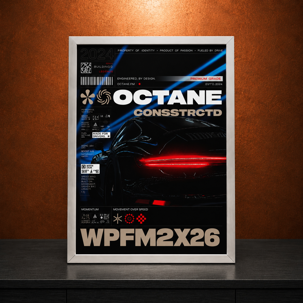 Porsche 911 — OCTANE | The Art of Performance | WPFM Framed Poster