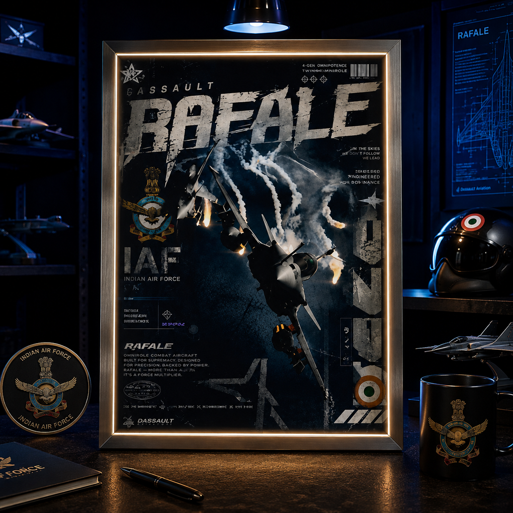 Dassault Rafale — BATTLE READY | The Art of Air Power | WPFM Framed Poster