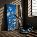 FUCK THEM ALL — Street Money Statement | Urban Art Canvas 💸🔥