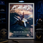 F-22 Raptor — AIR POWER | The Art of Aviation | WPFM Framed Poster