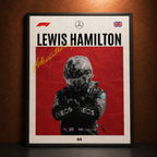 Lewis Hamilton — LEGACY [8X12INCH] | The Art of Racing | WPFM Canvas Art