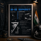 Northrop B-2 Spirit — STEALTH | The Art of Air Power | WPFM Framed Poster