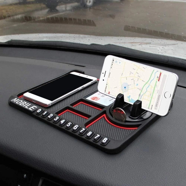 JDM Themed Phone GPS Holder Anti-Slip Silicone Pad and Car Mobile Holders for Car Dashboard