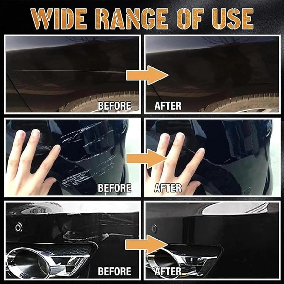 WHIPFRAME Car Scratch Repair Touch-Up Paint Pen – 2-in-1 Scratch & Paint Chip Repair (Pack of 2)