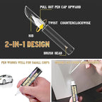 WHIPFRAME Car Scratch Repair Touch-Up Paint Pen – 2-in-1 Scratch & Paint Chip Repair (Pack of 2)