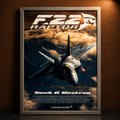 F-22 Raptor — AIR POWER | The Art of Aviation | WPFM Framed Poster