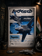 Lockheed Martin F-35 Lightning II — STEALTH | The Art of Air Power | WPFM Framed Poster