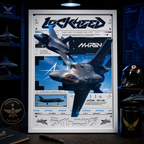 Lockheed Martin F-35 Lightning II — STEALTH | The Art of Air Power | WPFM Framed Poster