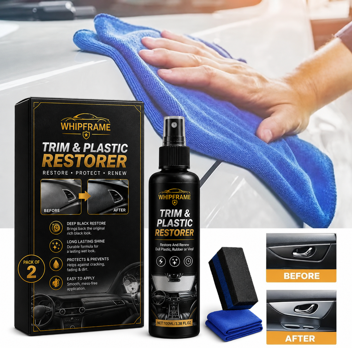 WHIPFRAME Trim & Plastic Restorer