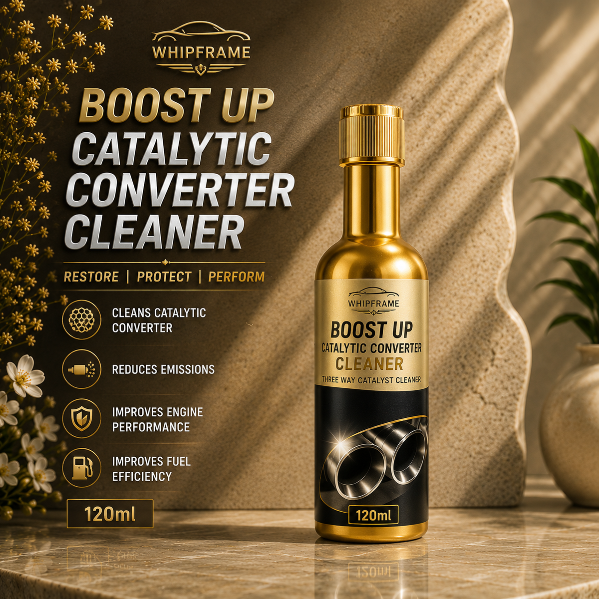 Whipframe Catalytic Converter & Emissions System Care Formula